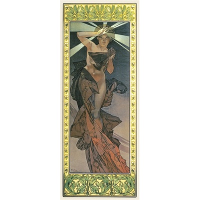 Pohlednice Alfons Mucha-Morning Star -pohled dlouhý A-9046