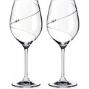 Diamante poháre na biele víno Venezia se Swarovski kamienkami 2 x 350 ml