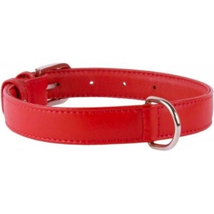 COLLAR Плосък кожен нашийник червен 27 - 36см, 15мм