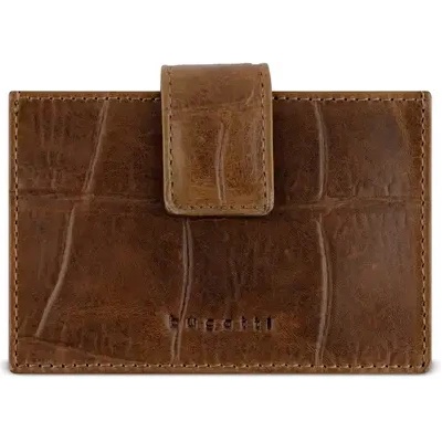 Bugatti Кожен калъф за карти Bugatti Nevio, коняк (49 5916 07)
