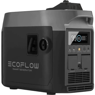 EcoFlow DELTA Smart Generator Dual Fuel - портативна зарядна станция (генератор) с двигател за EcoFlow Delta Max и Delta Pro (черен)