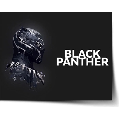 Sablio Plagát BLACK PANTHER z profilu Čierny - 90x60 cm