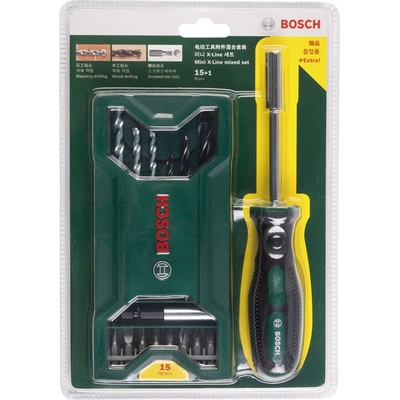 Bosch КОМПЛЕКТ СВРЕДЛА, БИТОВЕ И ОТВЕРТКА bosch 15 БРОЯ (4059952577135)