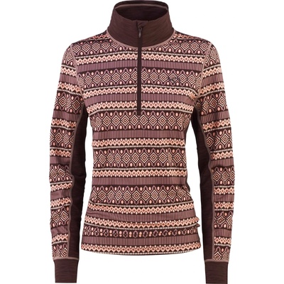 Kari Traa Дамско синтетично термобельо Kari Traa Women's Lune Halfzip Synthetic base layer - Rsyrup (114-3743-0112)