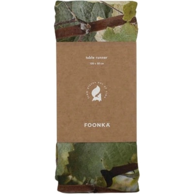 Foonka Тишлайфер за маса Hayka десен с лозови листа (TR_50x150-V)