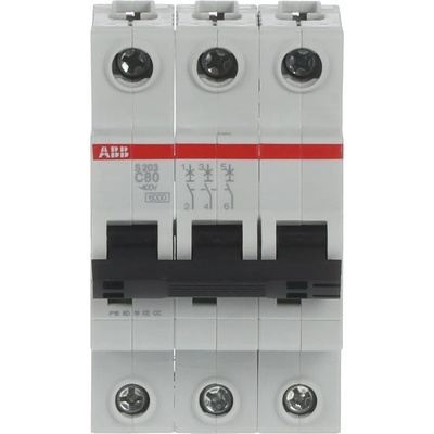 ABB АВТ. ПРЕДПАЗИТЕЛ 3p ls s203-c80 (m518186)