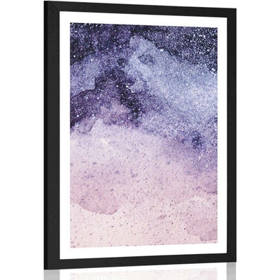 Plakát s paspartou abstrakce noční oblohy - 40x60 no frame