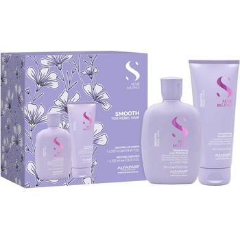 ALFAPARF Milano Semi di Lino Smooth Kit комплект за непокорна коса