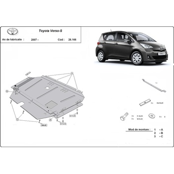 Scut Motor - Румъния Метална кора под двигател toyota verso от 2013 (72323)