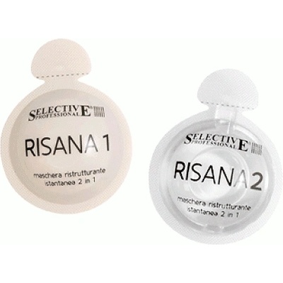 Selective Professional Реконструираща двукомпонентна маска за увредена коса Selective Risana Mask