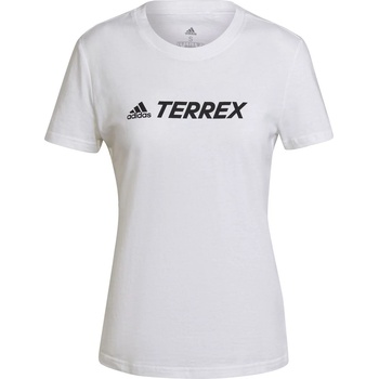 adidas Дамска тениска Adidas Terrex Classic Logo T-Shirt Womens - White/Black