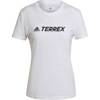 adidas Дамска тениска Adidas Terrex Classic Logo T-Shirt Womens - White/Black