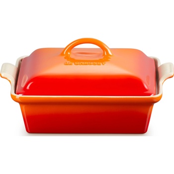 Le Creuset Форма за печене Heritage квадратна с капаче 23 см огненооранжева (71005250900080)