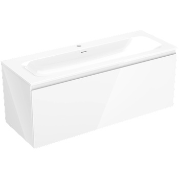 Mexen Orio Баня шкафче 120 см с мивка Vela, 1 чекмедже, бял гланц - 91A10-12047-1-BF00-W23M00 (91A10-12047-1-BF00-W23M00)