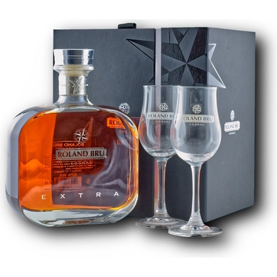 Roland Bru Extra 40% 0,7 L (darčekové balenie s 2 pohárikmi)