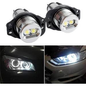  Комплект от 2 броя ярки бели LED крушки Angel Eyes ангелски очи 12V за BMW Е90 Е91 с Canbus без грешки