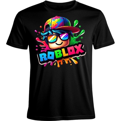 Tričko Roblox Color Splash Roblox černá