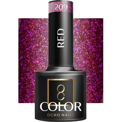 Ocho Nails lak na nechty červený 209 5 g