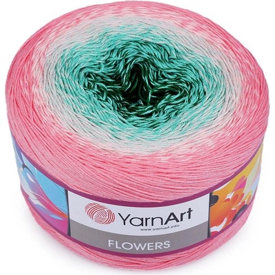 Pletací příze Flowers 250 g Varianta: 15 (292) tyrkys, Balení: 1 ks