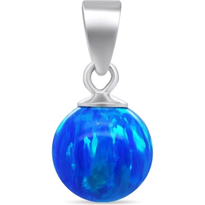 Brilio Silver stříbrný přívěsek s modrým syntetickým opálem PT110WB