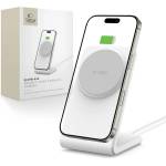 Tech-Protect Безжично зарядно устройство 15W с MagSafe и стойка от Tech Protect QI-A38 - Бяло (5906302372201)