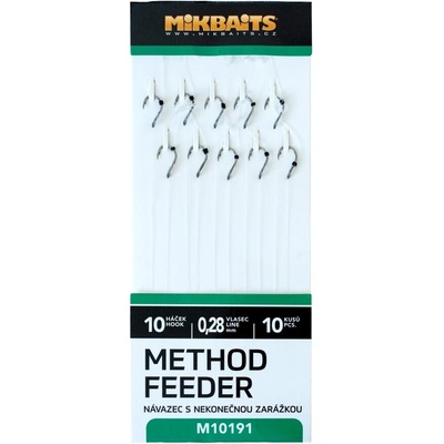 Mikbaits Method Feeder Nadväzce S Nekonečnou Zarážkou veľ.10 10ks