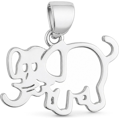 Argento Strieborný prívesok slon 85992