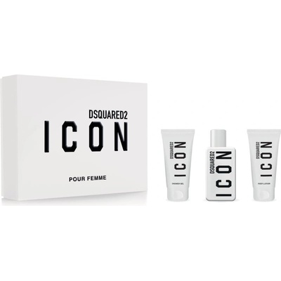 Dsquared2 Icon Dsquared2 Icon Pour Femme parfémovaná voda 50 ml + parfémovaný sprchový gel 50 ml + parfémované tělové mléko 50 ml