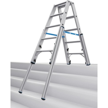 KRAUSE Двустранна телескопична стълба с четири релсови удължители Krause, 2x5 (07134875) (07134875)