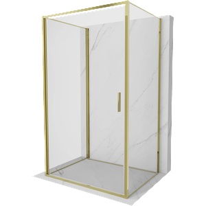 Mexen Exo-B 3S тристенна душ кабина с отваряща се врата 100 x 90 см, прозрачна, (817-100-090-50-00-3S)