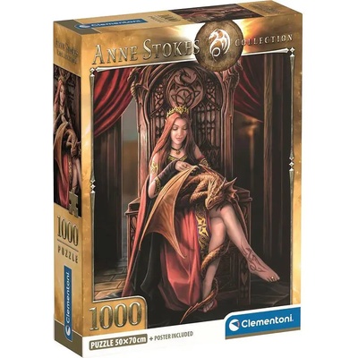 Clementoni - Puzzle Anne Stokes: Friends Forever - 1 000 piese