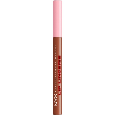 NYX Professional Makeup Lip Lingerie fix na rty pro dlouhotrvající efekt 02 Naughty Nude 1 ml – Zboží Mobilmania