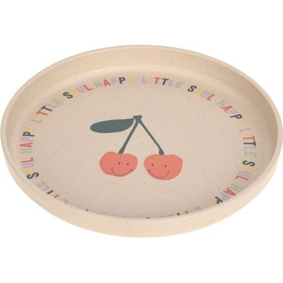 Dětský talíř Lassig Plate PP/Cellulose Happy Fruits cherry