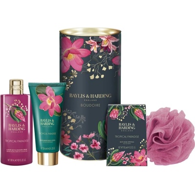 Baylis & Harding Boudoire Tropical Paradise подаръчен комплект метална кутия