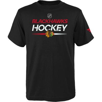 Outerstuff dětské tričko Chicago Blackhawks Apro Wordmark Ss Ctn Tee