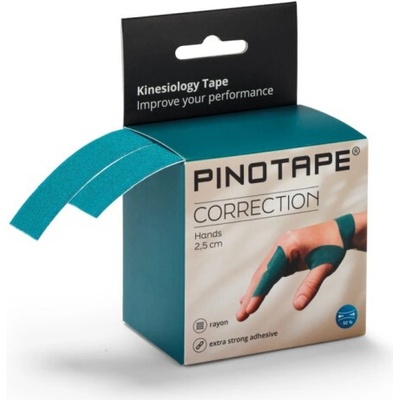 Pinotape Correction Hands korekčný tejp petrolejový 2,5 cm x 5 m 2 ks