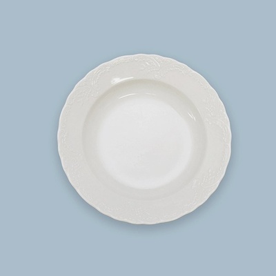 Talíř hluboký reliéfní Opera 21cm 340g Český porcelán Dubí