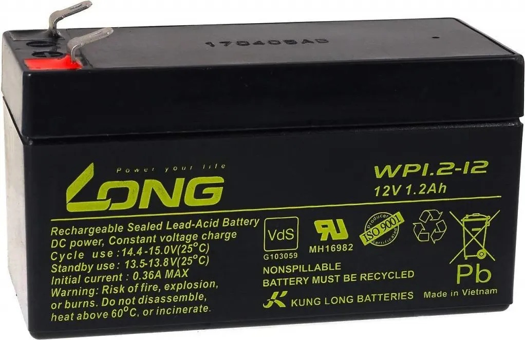 Long Aкумулаторна батерия Long WP1.2-12, 12V, 1.2Ah (WP1.2-12)