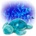 Cloud b Нощна лампа-проектор с мелодии и подводни прожекции Cloud B - Tranquil Turtle, Aqua (9001-AQ)