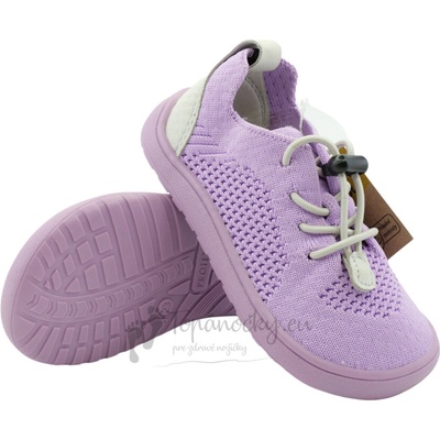 Protetika detské plátené barefoot topánky Gael purple