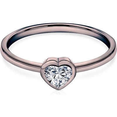 Savicki Zásnubný prsteň Pure čierne zlato diamant PURE P HE 20 D CZ