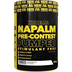 FA Nutrition Napalm Pre-Contest Pumped Stimulant Free, 350 Grams