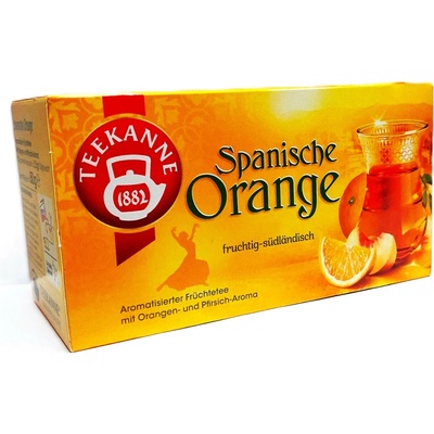 TEEKANNE SPANISCHE ORANGE ovocný čaj s příchutí španělských pomerančů a broskví 20 x 2,25 g