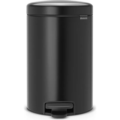 Brabantia Кош за смет с педал Brabantia NewIcon 12L, Matt Black (649029)
