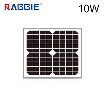 Raggie Соларен панел монокристален 10W RAGGIE 12V 350x260x20mm (1830-10)
