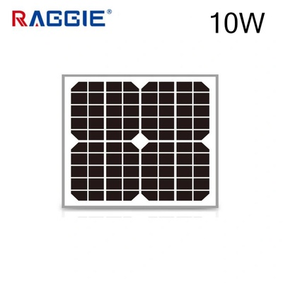 Raggie Соларен панел монокристален 10W RAGGIE 12V 350x260x20mm (1830-10)