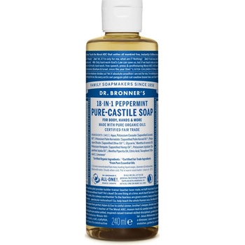 Dr. Bronner's tekuté univerzálne bio mydlo ALL-ONE Peppermint 236 ml