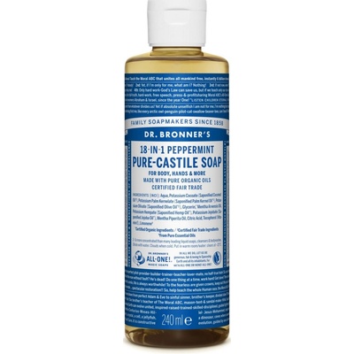 Dr. Bronner's tekuté univerzálne bio mydlo ALL-ONE Peppermint 236 ml