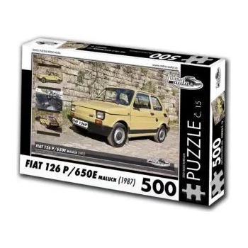 Retro cars - Puzzle Fiat 126 P/650E Maluch (1987) - 500 piese