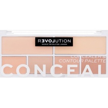 Revolution Relove Conceal Me paleta korektorů Fair 2,8 g